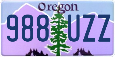 OR license plate 988UZZ