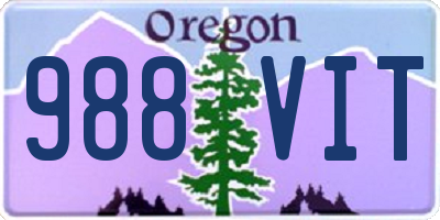 OR license plate 988VIT