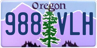 OR license plate 988VLH