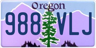 OR license plate 988VLJ