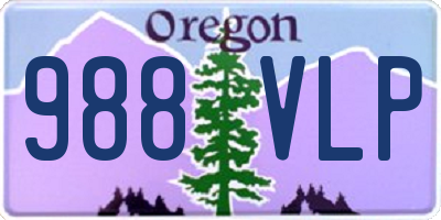 OR license plate 988VLP