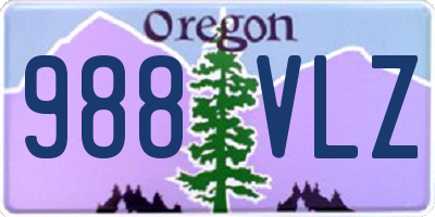 OR license plate 988VLZ