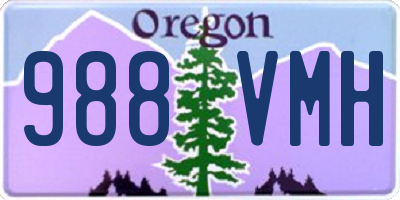 OR license plate 988VMH