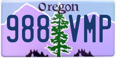 OR license plate 988VMP