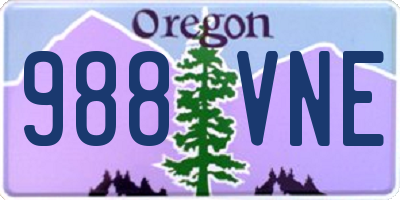 OR license plate 988VNE