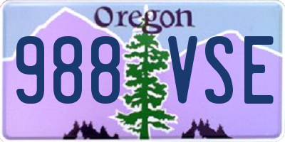 OR license plate 988VSE