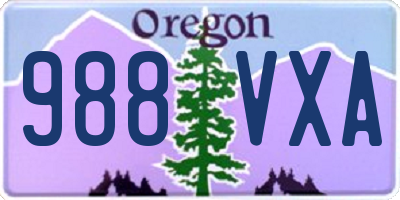 OR license plate 988VXA