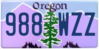 OR license plate 988WZZ