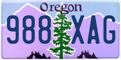 OR license plate 988XAG