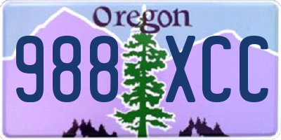 OR license plate 988XCC