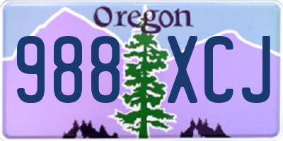 OR license plate 988XCJ