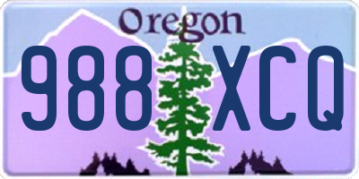 OR license plate 988XCQ