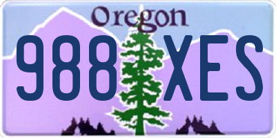 OR license plate 988XES
