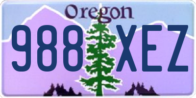 OR license plate 988XEZ