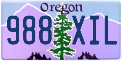 OR license plate 988XIL