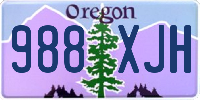 OR license plate 988XJH