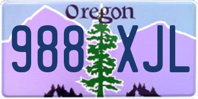 OR license plate 988XJL