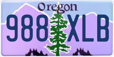 OR license plate 988XLB