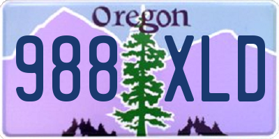 OR license plate 988XLD