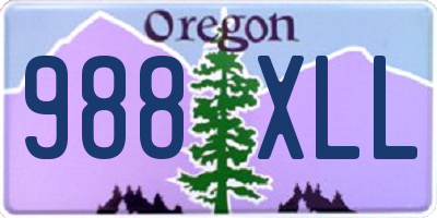 OR license plate 988XLL
