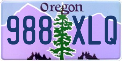 OR license plate 988XLQ