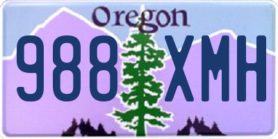 OR license plate 988XMH
