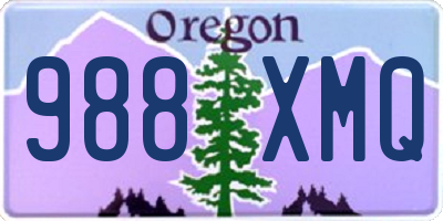 OR license plate 988XMQ