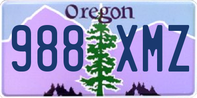 OR license plate 988XMZ