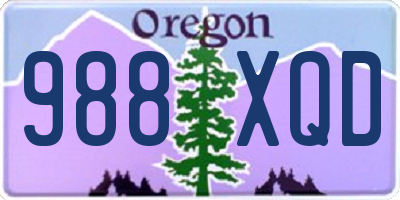 OR license plate 988XQD