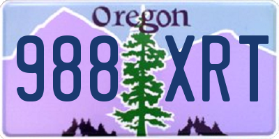 OR license plate 988XRT