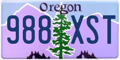 OR license plate 988XST