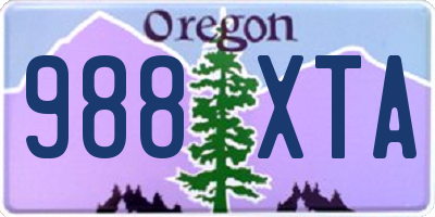 OR license plate 988XTA