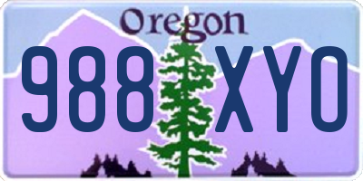OR license plate 988XYO