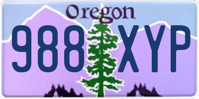 OR license plate 988XYP