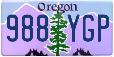 OR license plate 988YGP
