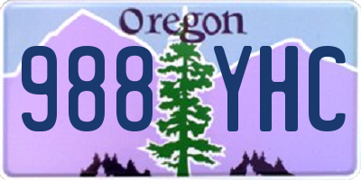 OR license plate 988YHC