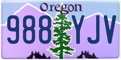 OR license plate 988YJV