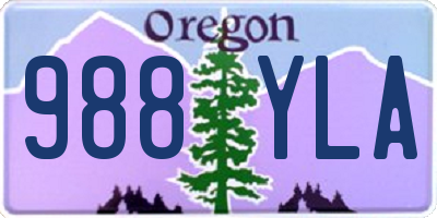 OR license plate 988YLA