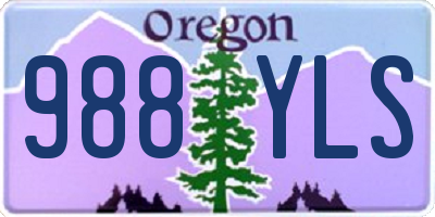 OR license plate 988YLS