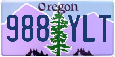 OR license plate 988YLT