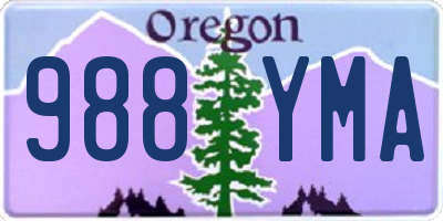 OR license plate 988YMA