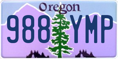 OR license plate 988YMP