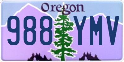 OR license plate 988YMV