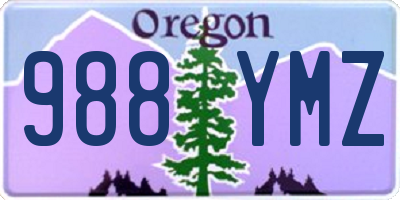 OR license plate 988YMZ