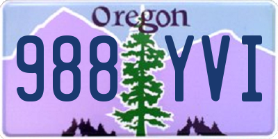 OR license plate 988YVI