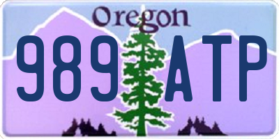 OR license plate 989ATP