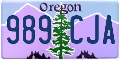 OR license plate 989CJA
