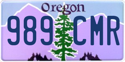 OR license plate 989CMR