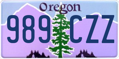 OR license plate 989CZZ