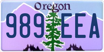 OR license plate 989EEA